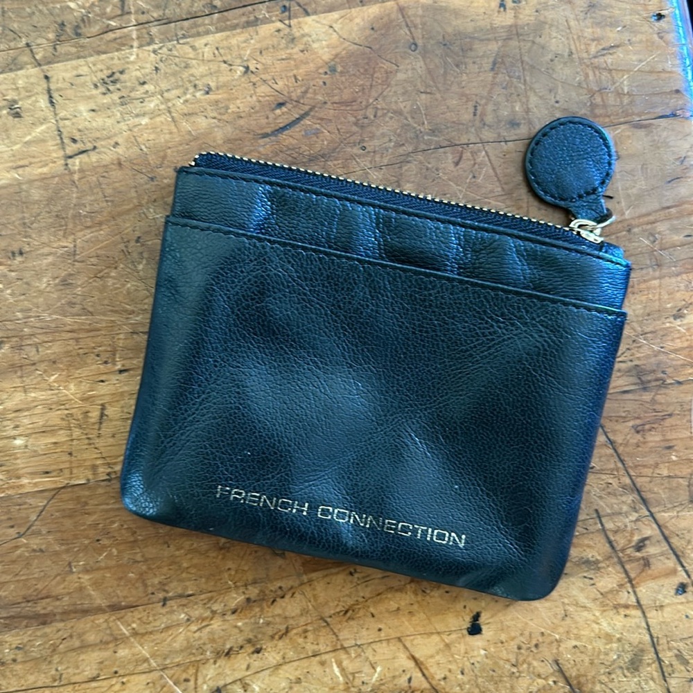 French connection leather wallet